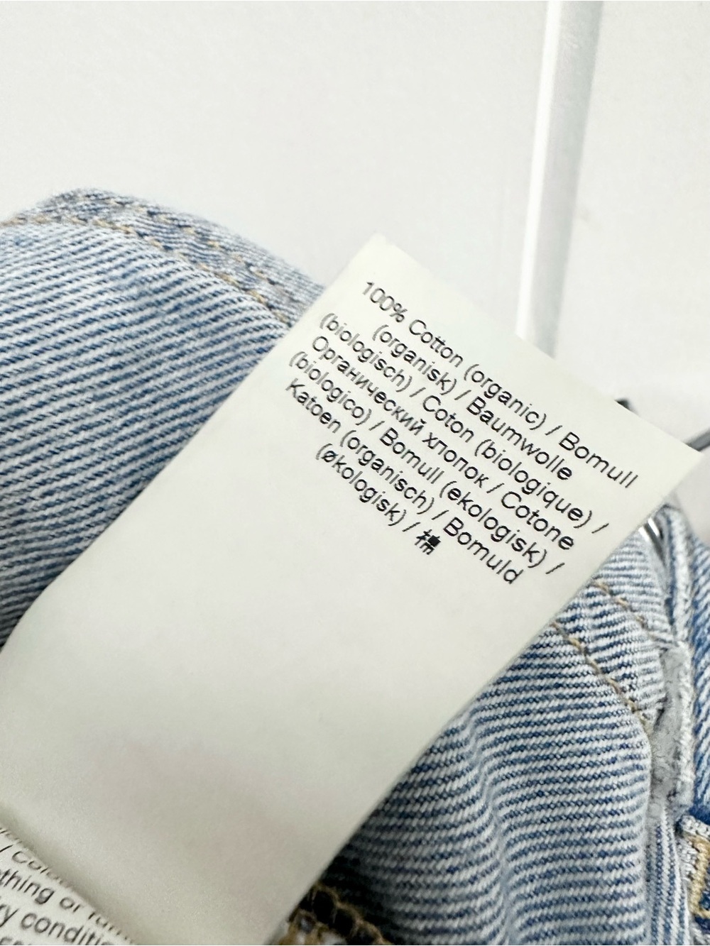 GANNI Izey Relaxed Fit Straight Leg Jeans In Light Vintage Blue Size 27 - Picture 13 of 14